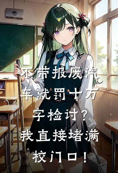 不带报废汽车就罚十万字检讨？我直接堵满校门口！